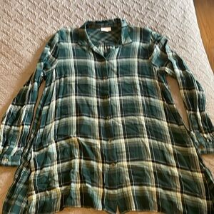 J Jill button down tunic top